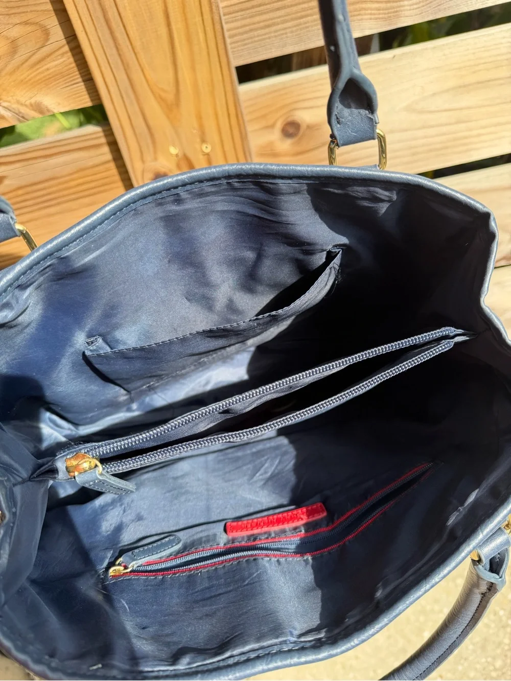 Tommy Hilfiger Navy & Cream Monogram Tote